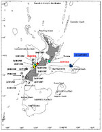 Larval Architeuthis (Giant Squid) Distribution Map (From 1985-2000)